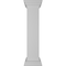 Ekena Millwork 8"W x 40"H Plain Newel Post with Peaked Capital & Base Trim (Installation kit included) NWL08X40PLP0B0 - alternate 3